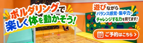 ボルダリング＆アクティブプレイゾーン（50分）